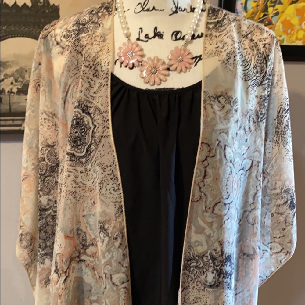 Beautiful, cover up. TANK/JEWELRY NOT INCLUDED.